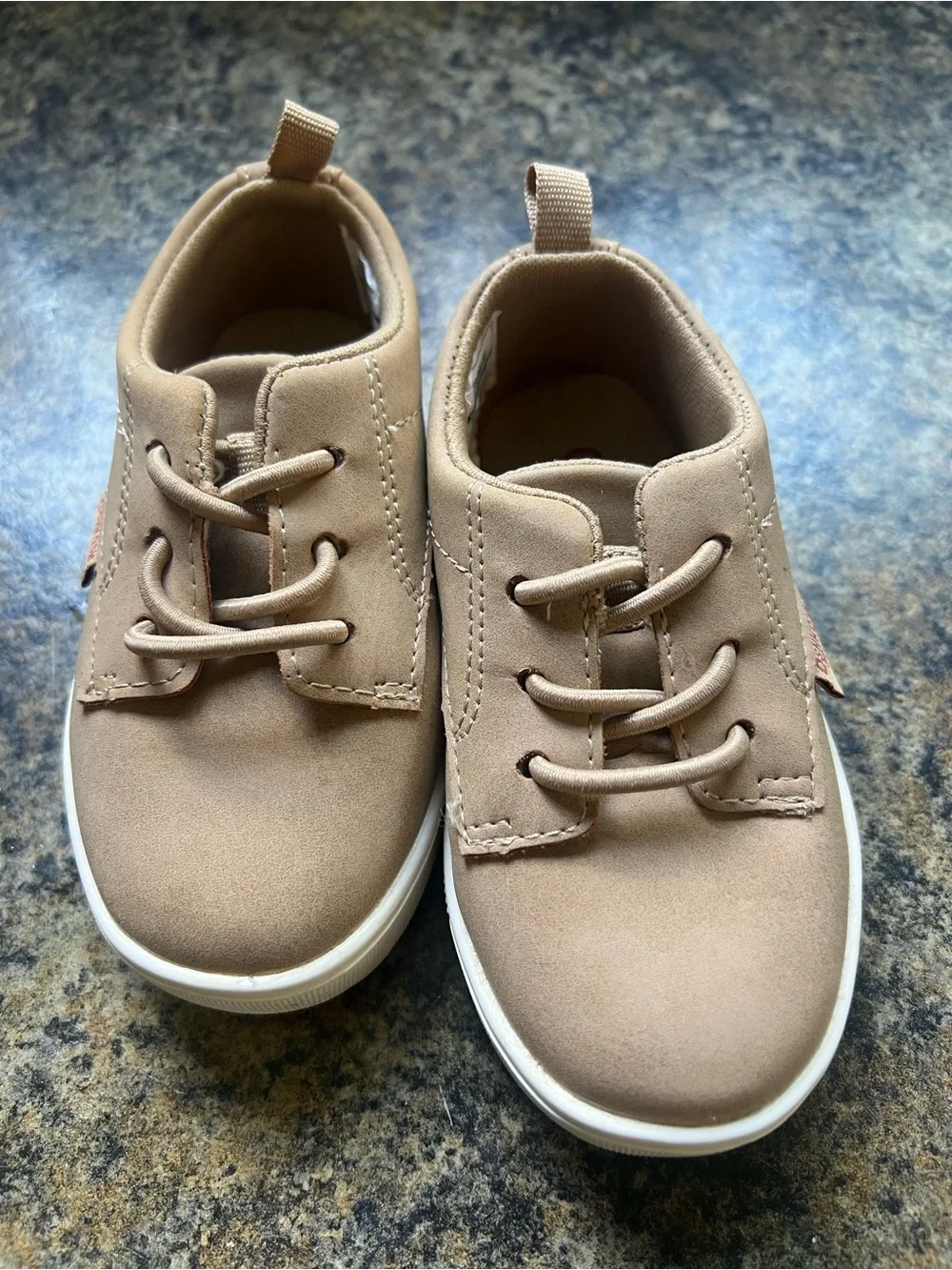 Kids Neutral Tan Casual Sneakers